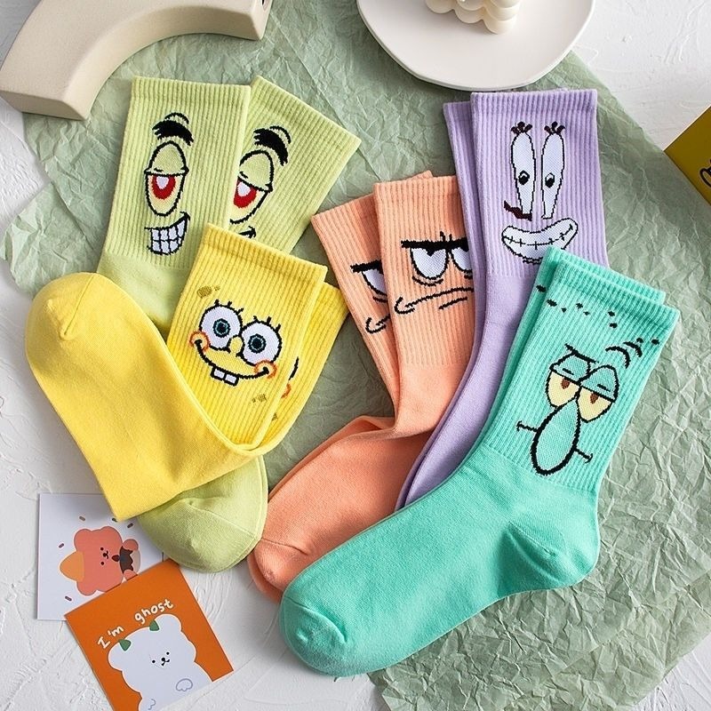 Pipe Bending Spring - Calzini Estivi in Cotone SpongeBob SquarePants