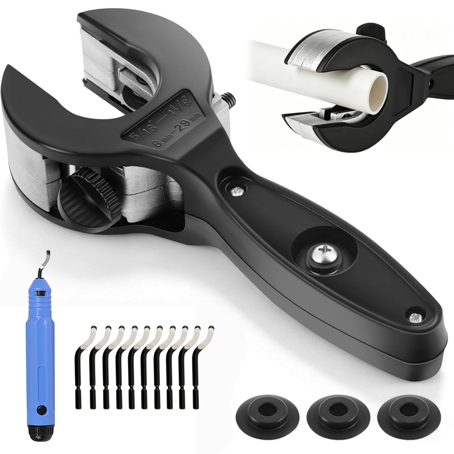 Pipe Cutter Ratchet - Set di Tagliatubi a Cricchetto per