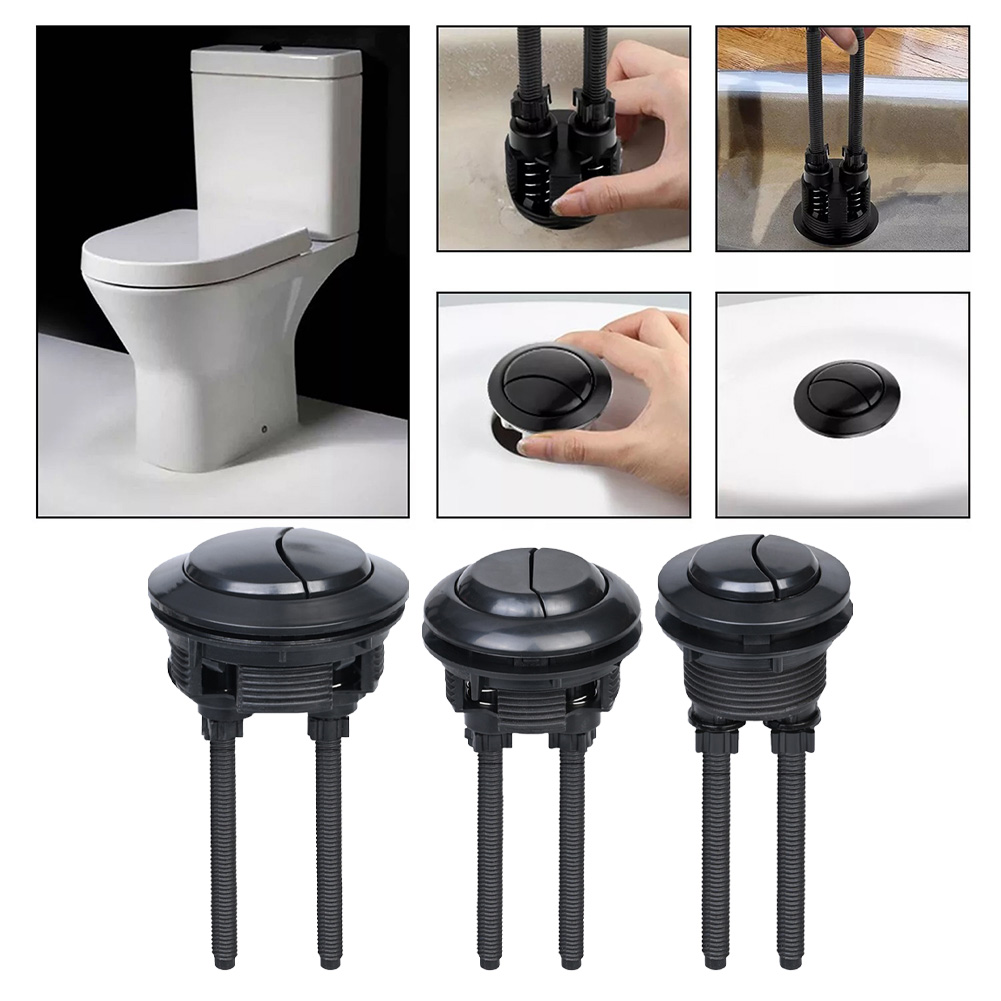 Toilet Fill Valve - Pulsante di scarico per WC nero