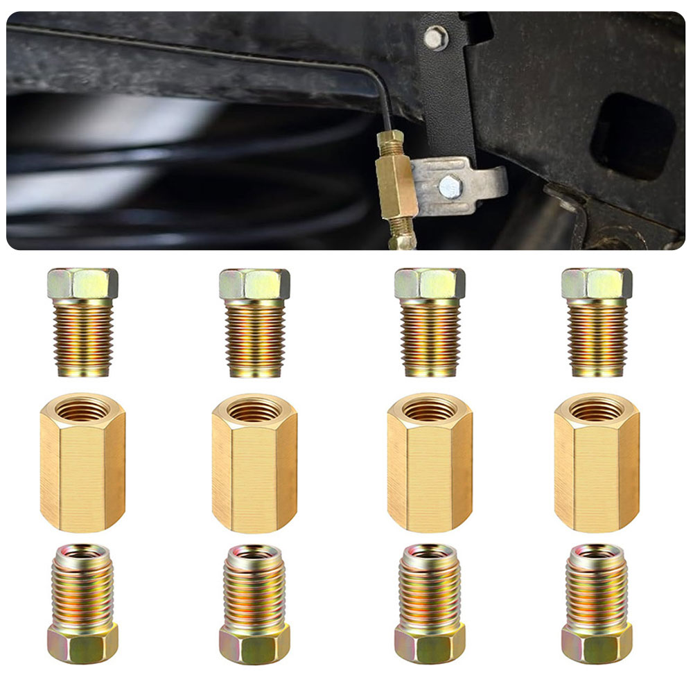 Compression Fitting Brass - 12 pz 3/16 (3/8-24 invertito) linea