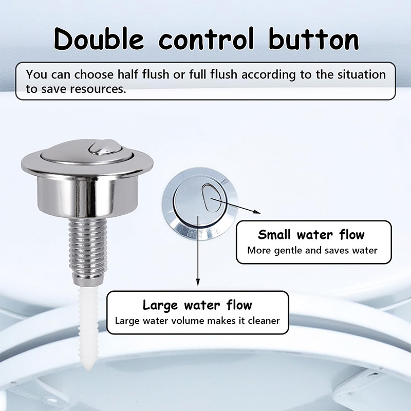 Pulsante di scarico WC a doppi - Toilet Fill Valve recensione e prezzo