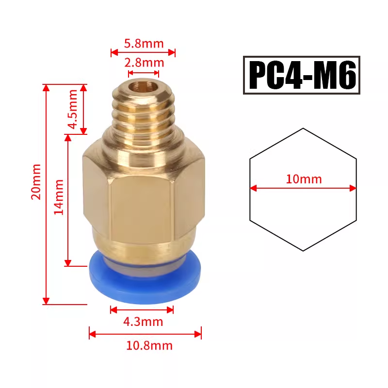 10 pz/lotto Connettori Pneumat - Ptfe Tape Thread recensione e prezzo